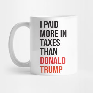 I Paid More In Taxes Than Donald Trump Mug